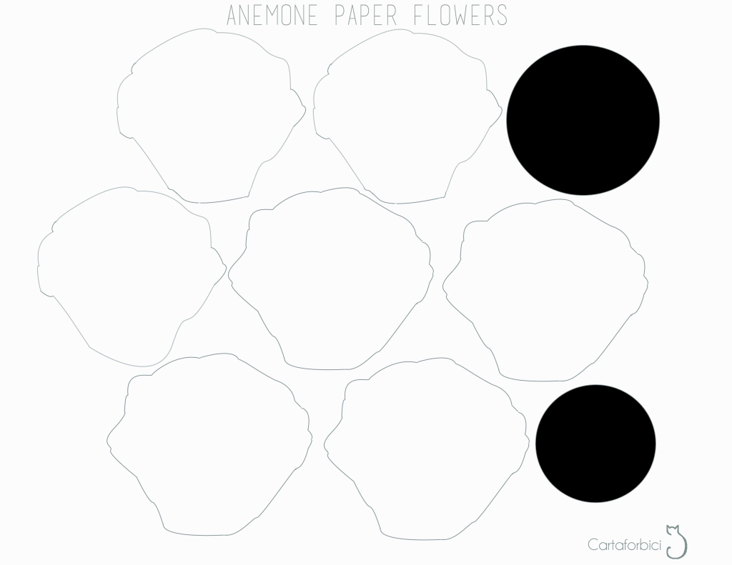 paper anemone template
